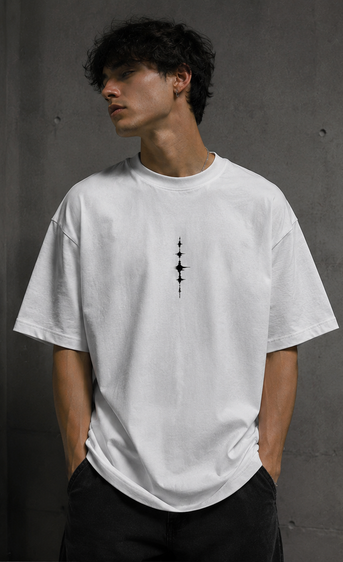CREWZT Signature Oversized Tee – Pure White