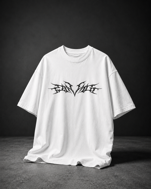 CREWZT Classic Drop-Shoulder T shirt — White