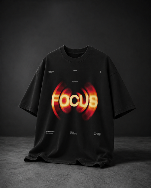 CREWZT Focus Graphic Tee — Black