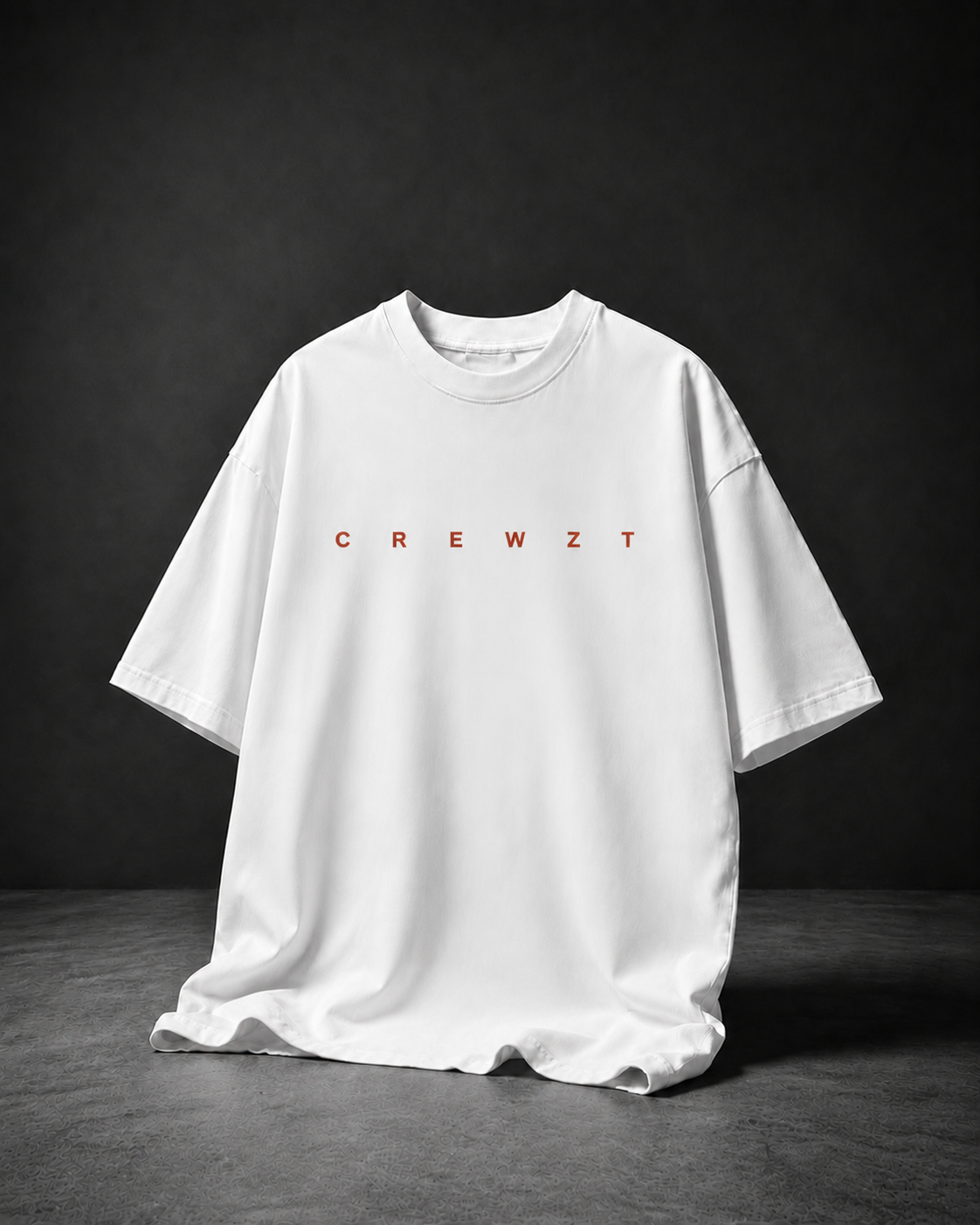 CREWZT Classic Drop-Shoulder T-shirt — White