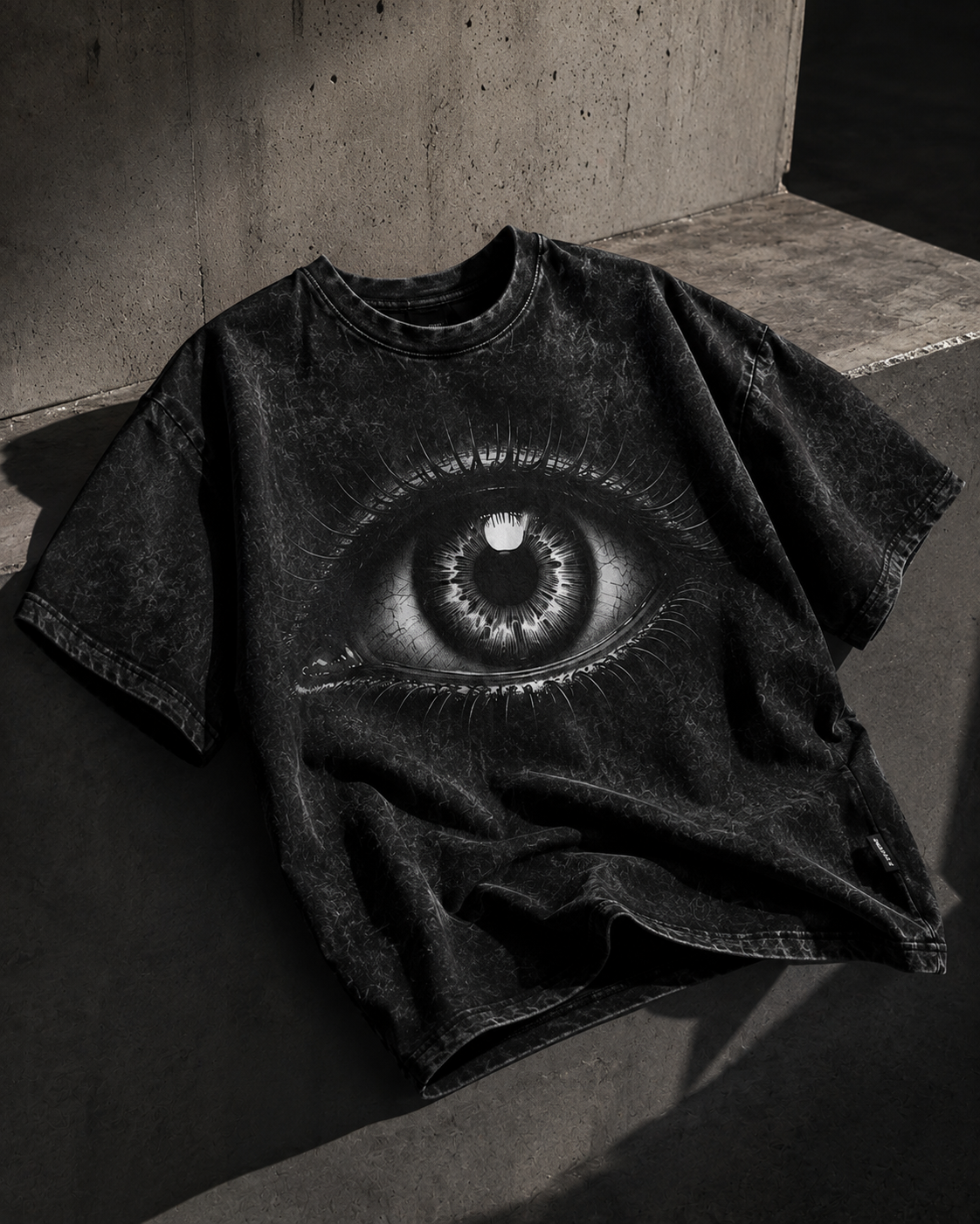 CREWZT Signature Oversized Tee – Midnight Black